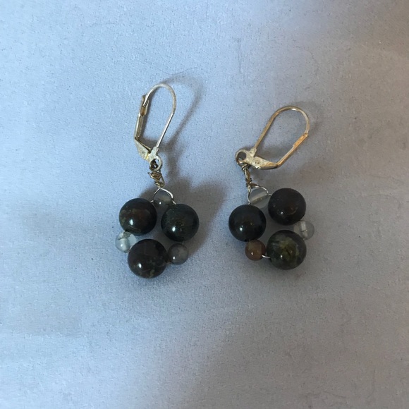 Handmade Genuine Bloodstone with earrings - Picture 3 of 5